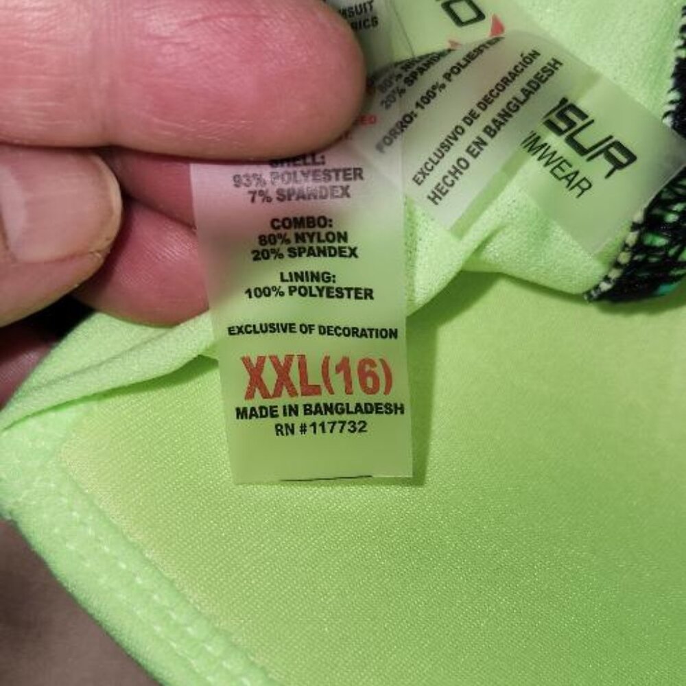 Bathing Suit Top ZeroXposur wide strap 2-in 1 tankini swim top XXL - Picture 4 of 4